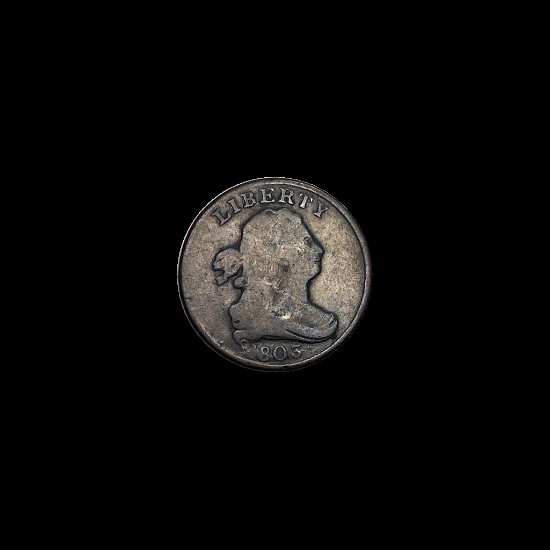 1803 Draped Bust Half Cent NICELY CIRCULATED