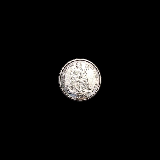 1887-S Silver Seated Liberty Dime CLOSELY UNCIRCULATED