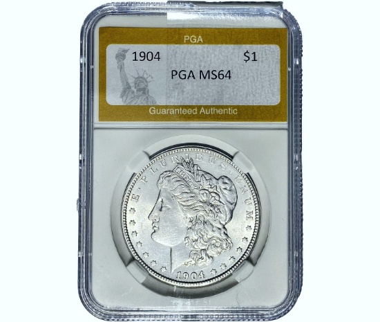 1904 Morgan Silver Dollar PGA MS64