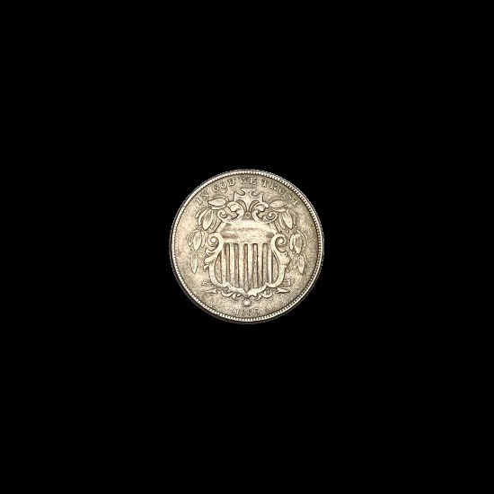 1866 Shield Nickel CLOSELY UNCIRCULATED