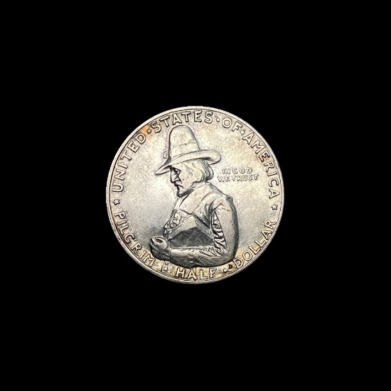 1920 Silver Half Dollar Pilgrim CLOSELY UNCIRCULATED
