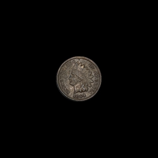 1864 Bronze Indian Head Cent NEARLY UNCIRCULATED