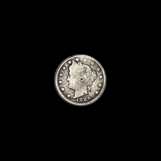 1886 Liberty Head Nickel NICELY CIRCULATED