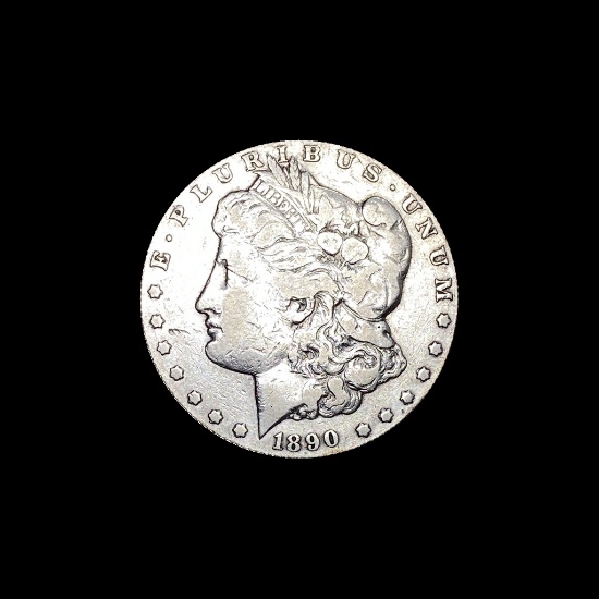 1890-CC Silver Morgan Dollar LIGHTLY CIRCULATED