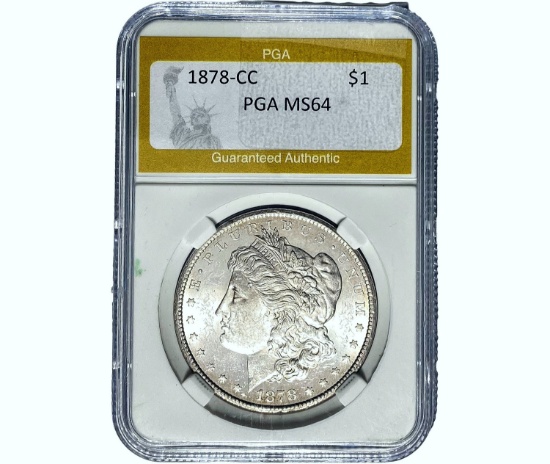 1878-CC Morgan Silver Dollar PGA MS64