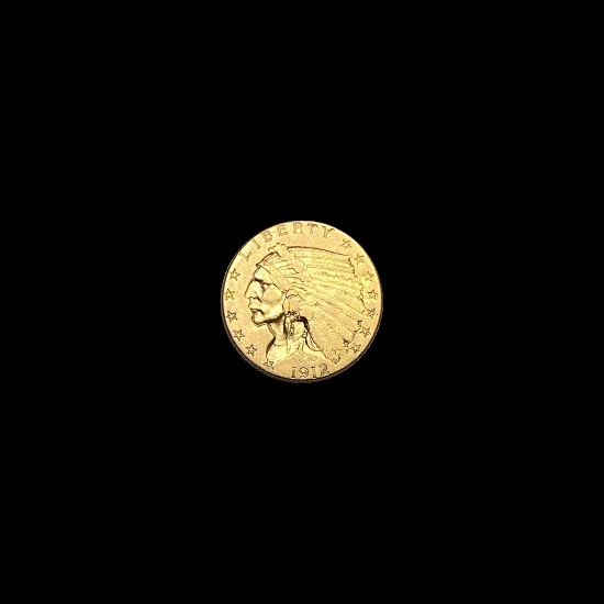 1912 Indian Head Gold $2.50 Quarter Eagle UNCIRCULATED