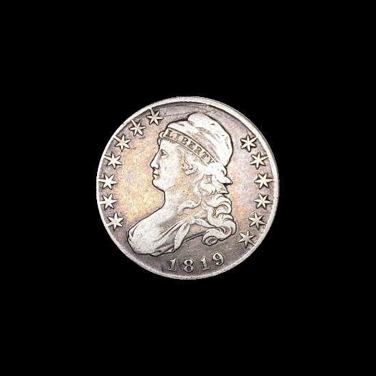 1819 Capped Bust Half Dollar LIGHTLY CIRCULATED