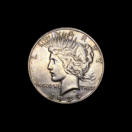 1935-S Silver Peace Dollar CLOSELY UNCIRCULATED