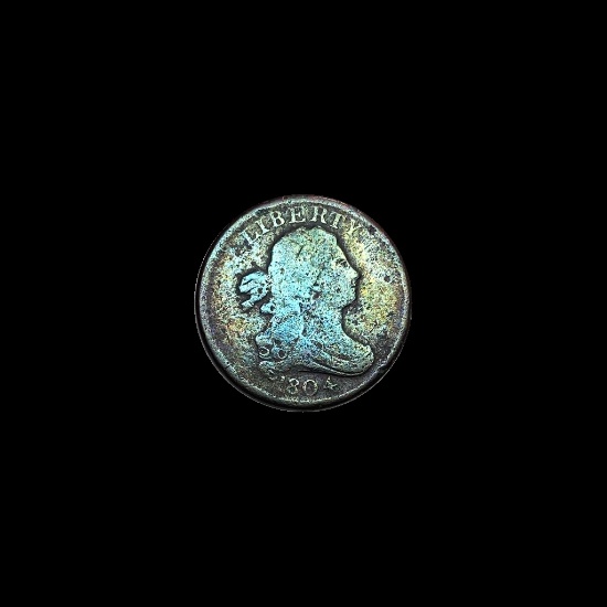 1804 Draped Bust Half Cent NICELY CIRCULATED