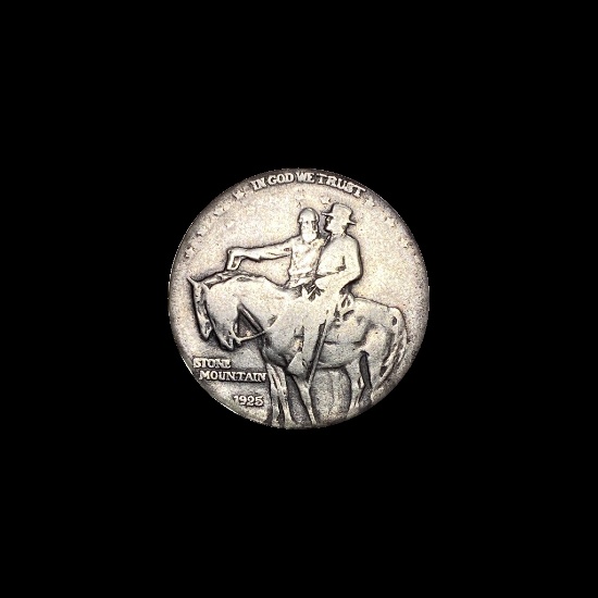 1925 Silver Half Dollar Stone Mountain LIGHTLY CIRCULATED