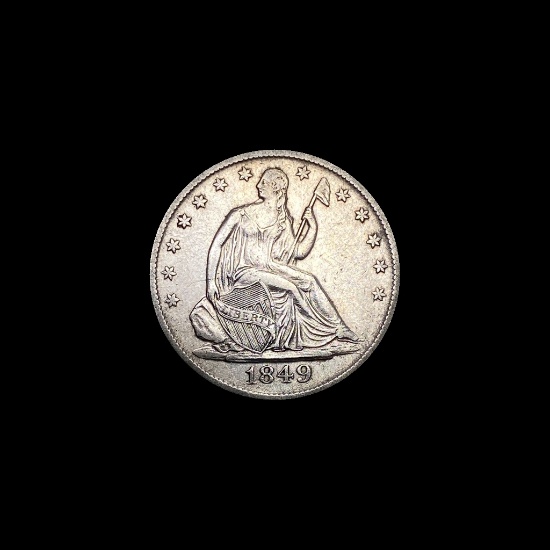 1849-O Silver Half Dollar Seated Liberty UNCIRCULATED