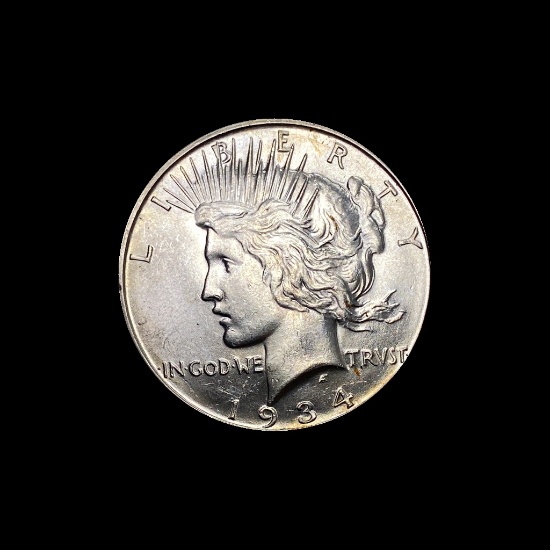 1934-D Silver Peace Dollar CHOICE BU