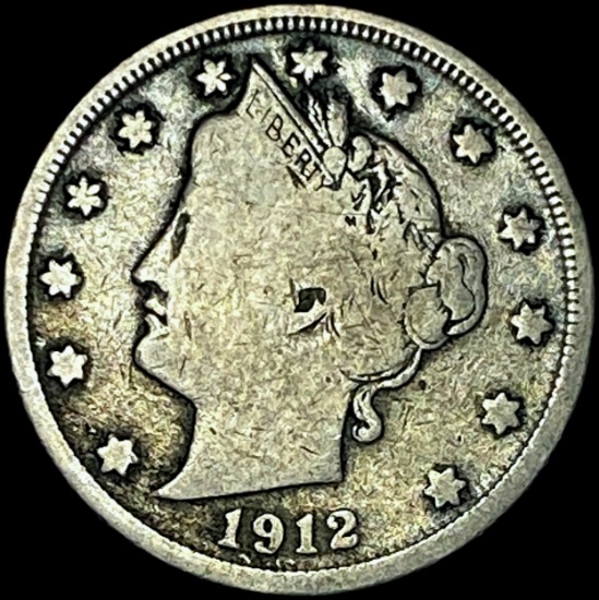 1912 Liberty Head Nickel NICELY CIRCULATED