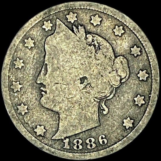 1886 Liberty Head Nickel NICELY CIRCULATED
