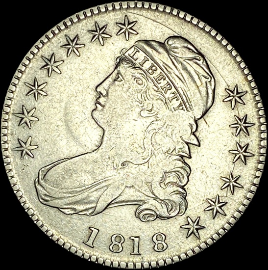 1818 Capped Bust Half Dollar CLOSELY UNCIRCULATED