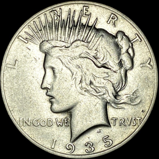 1935-S Silver Peace Dollar LIGHTLY CIRCULATED