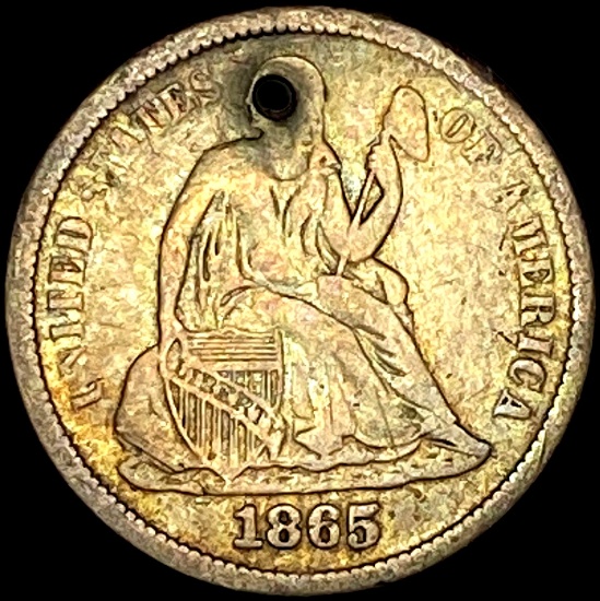 1865 Seated Liberty Dime HIGH GRADE