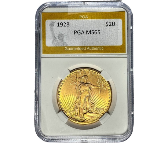 1928 $20 Gold Double Eagle PGA MS65
