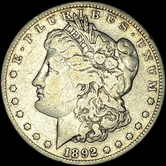 1892-S Silver Morgan Dollar LIGHTLY CIRCULATED