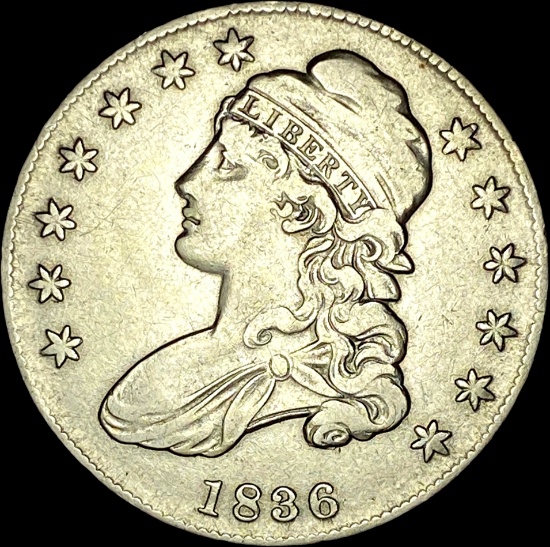 1836 Capped Bust Half Dollar CLOSELY UNCIRCULATED
