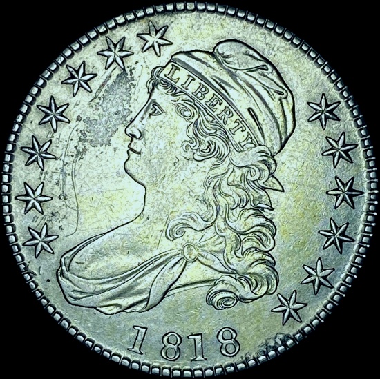 1818 Capped Bust Half Dollar CHOICE AU