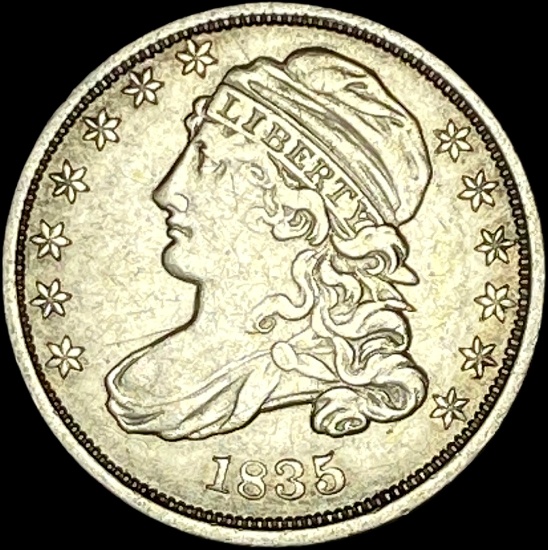 1835 Capped Bust Dime NEARLY UNCIRCULATED