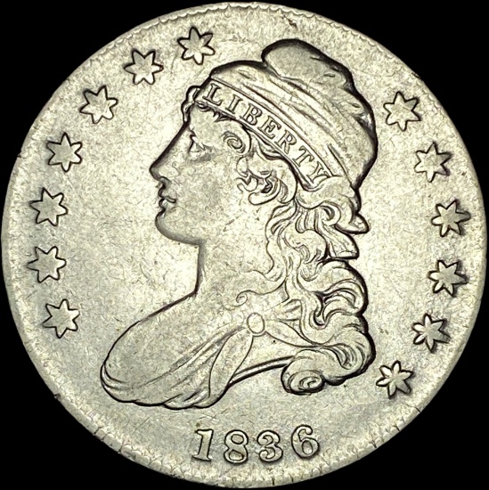 1836 Capped Bust Half Dollar CLOSELY UNCIRCULATED