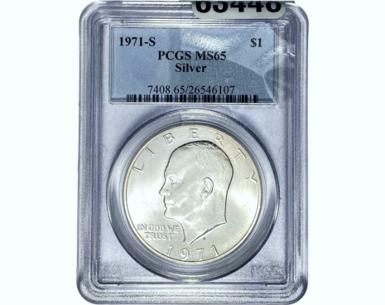 1971-S Eisenhower Dollar PCGS MS65