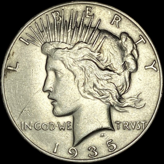 1935-S Silver Peace Dollar CLOSELY UNCIRCULATED