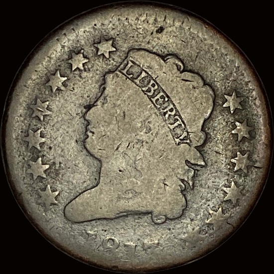 1817 Coronet Head Large Cent NICELY CIRCULATED