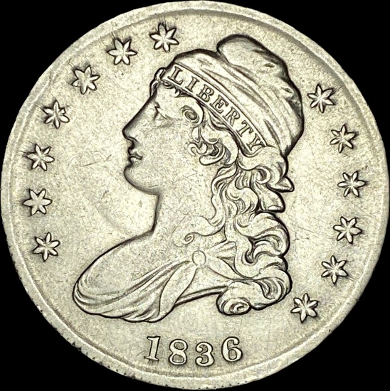 1836 Capped Bust Half Dollar CLOSELY UNCIRCULATED