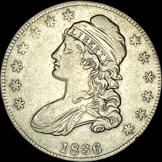 1836 Capped Bust Half Dollar CLOSELY UNCIRCULATED