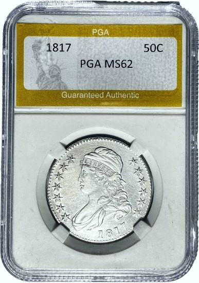 1817 Capped Bust Half Dollar PGA MS62