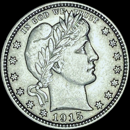 1915 Barber Quarter CHOICE BU