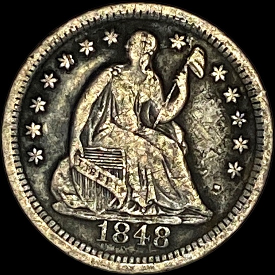 1848-O Silver Half Dime LIGHTLY CIRCULATED