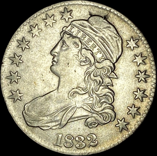 1832 Capped Bust Half Dollar LIGHTLY CIRCULATED