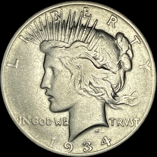 1934-D Silver Peace Dollar LIGHTLY CIRCULATED