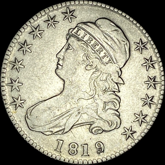 1819 Capped Bust Half Dollar CLOSELY UNCIRCULATED