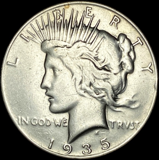 1935-S Silver Peace Dollar CLOSELY UNCIRCULATED