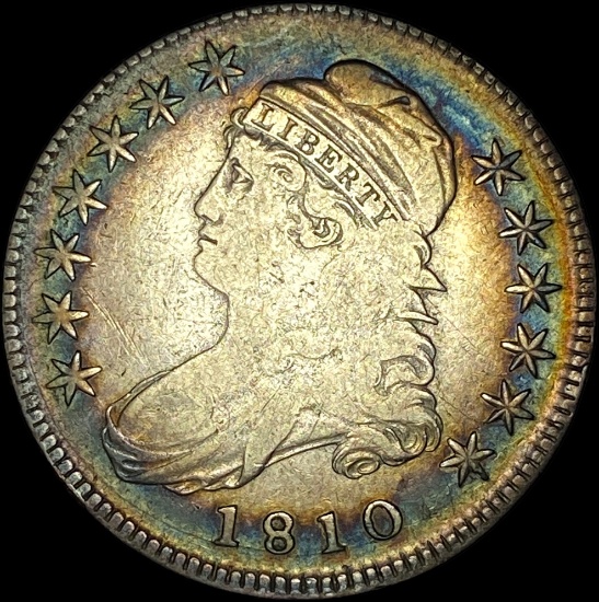 1810 Capped Bust Half Dollar LIGHTLY CIRCULATED
