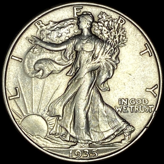 1935-D Silver Half Dollar Walking Liberty UNCIRCULATED