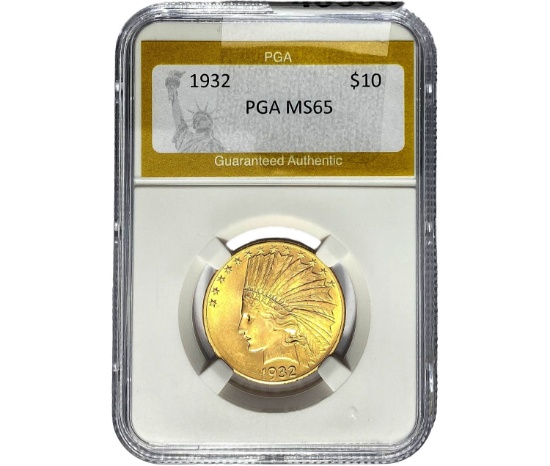 1932 $10 Gold Eagle PGA MS65