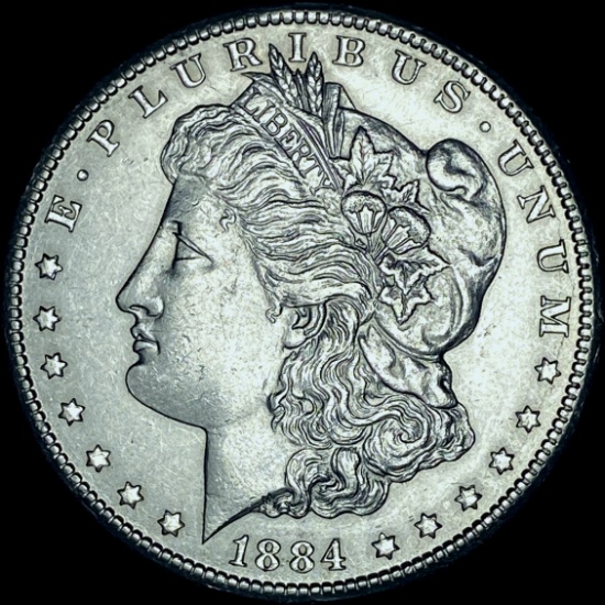 1884-CC Silver Morgan Dollar CHOICE BU