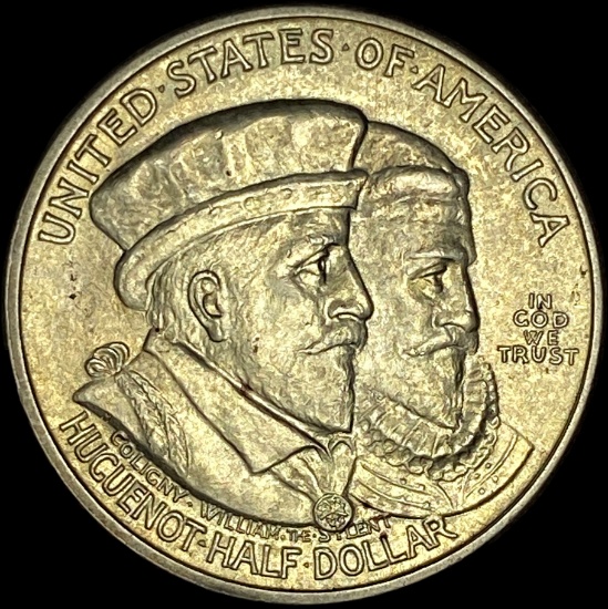 1924 Silver Huguenot-Walloon Half Dollar UNCIRCULATED