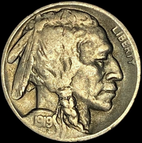 1919 Buffalo Nickel LIGHTLY CIRCULATED