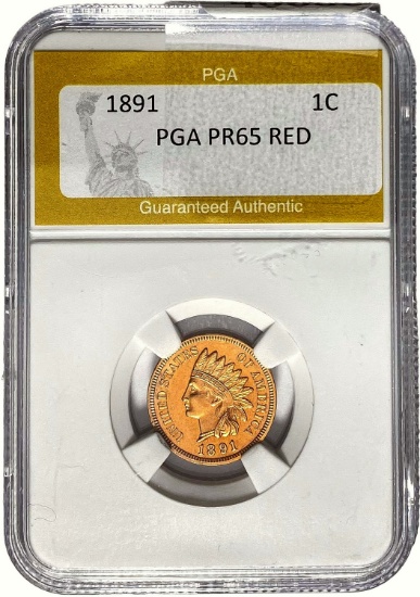 1891 Indian Head Cent PGA PR65