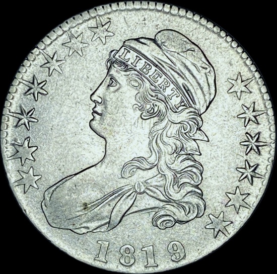 1819 Capped Bust Half Dollar CHOICE AU