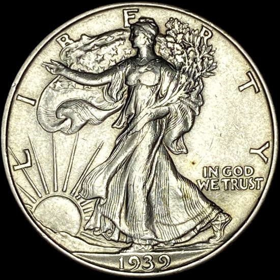 1939-D Silver Walking Liberty Half Dollar UNCIRCULATED
