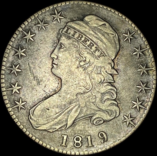 1819 Capped Bust Half Dollar CLOSELY UNCIRCULATED