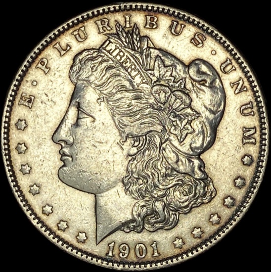 1901 Silver Morgan Dollar CLOSELY UNCIRCULATED